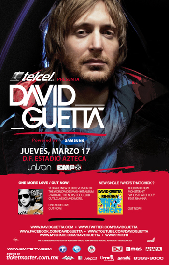 David Guetta Explanada del Estadio&nbsp;Azteca